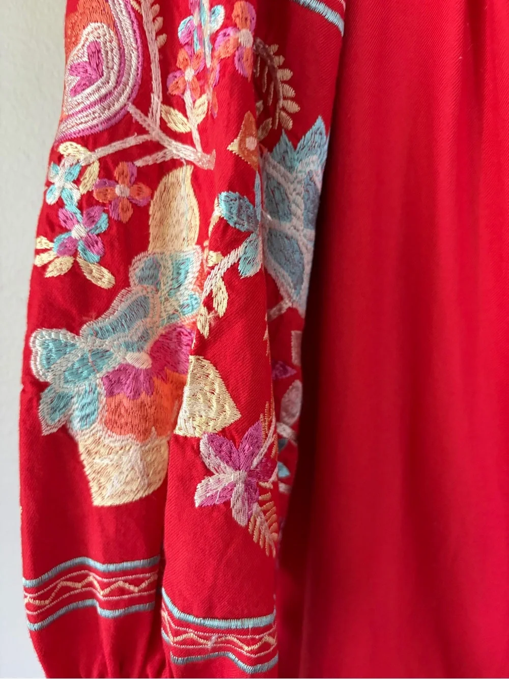 NWT Free People Fleur Du Jour Embroidered Mini Dress Large